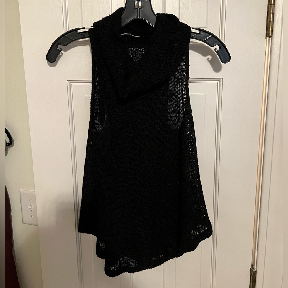 Black cowl neck sweater